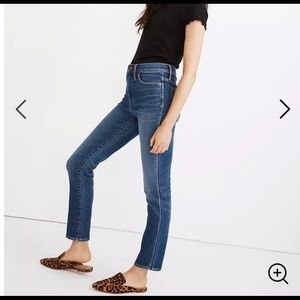 Madewell high rise stovepipe jeans, worn twice